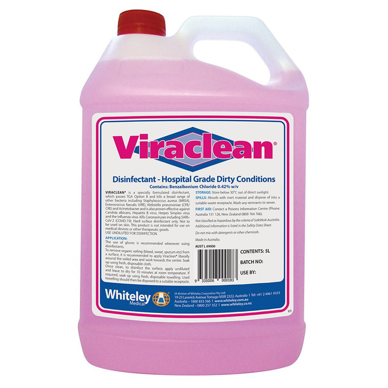 The Viraclean Hospital Grade Disinfectant 5 Litre
