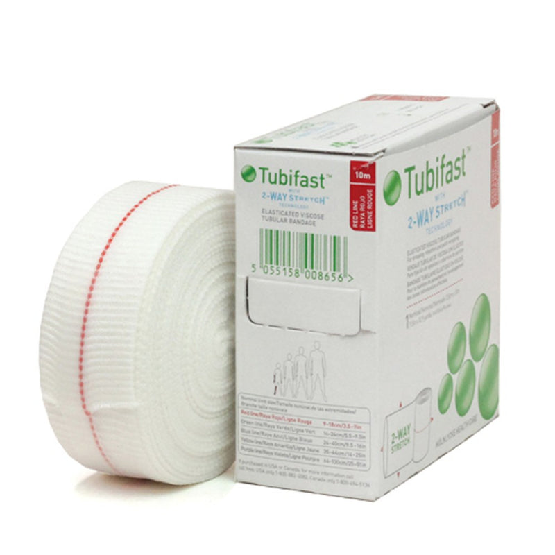The Tubifast Retention Bandage Red (3.5cm) 10m