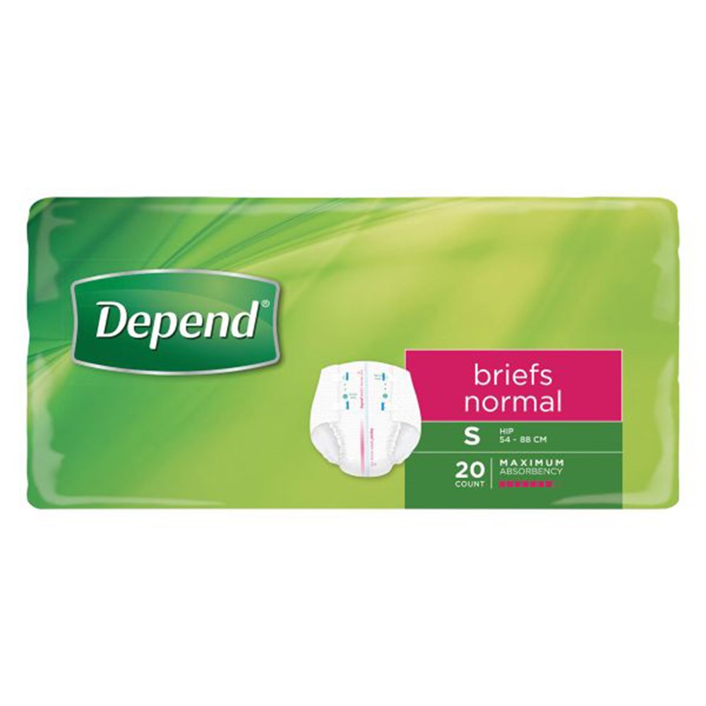Depend Briefs Normal Small 3 x 20 1734 (C60)