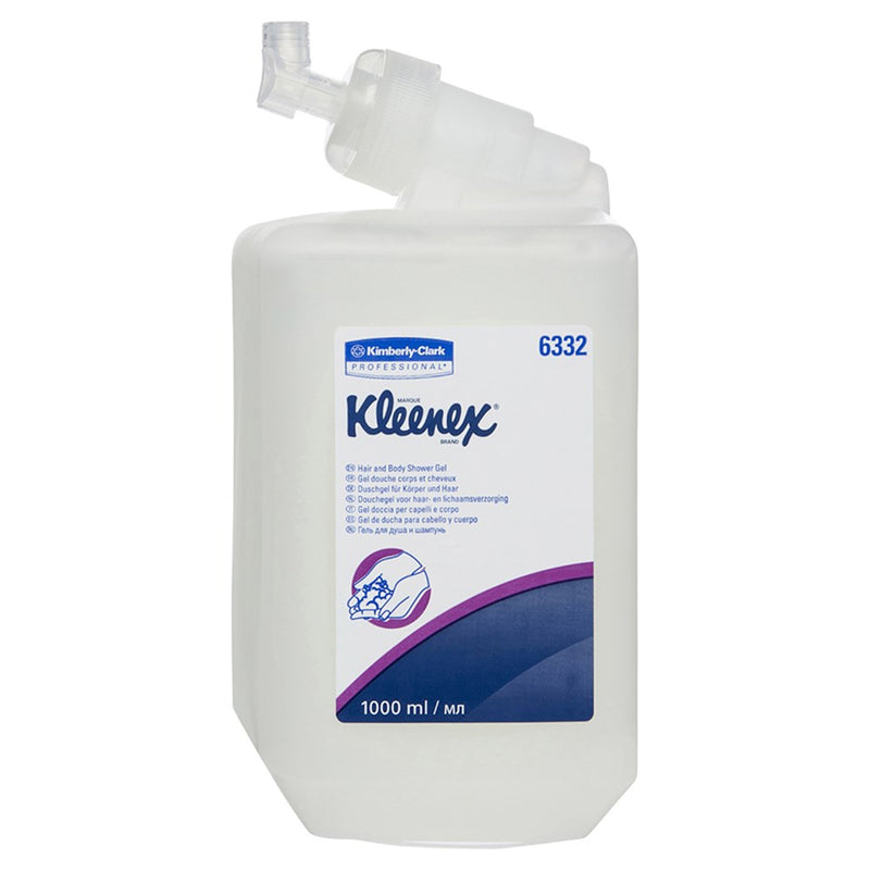 The Kimberly-Clark Hair and Body Shower Gel 1Ltr (6332)