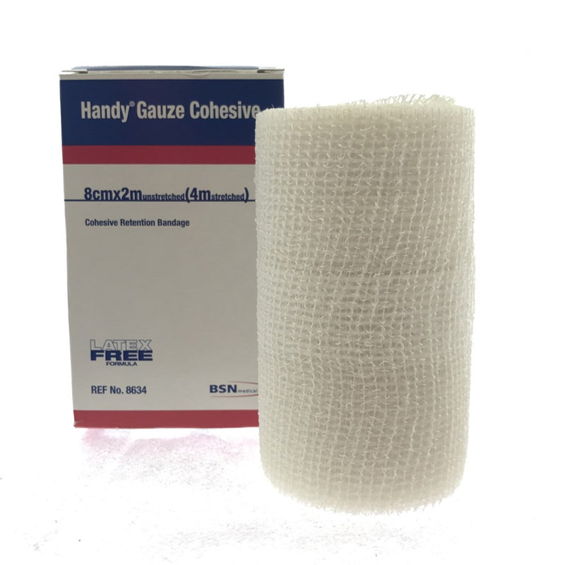 The Handy Gauze Cohesive Retention Bandage 2.5cm x 2m Unstretched