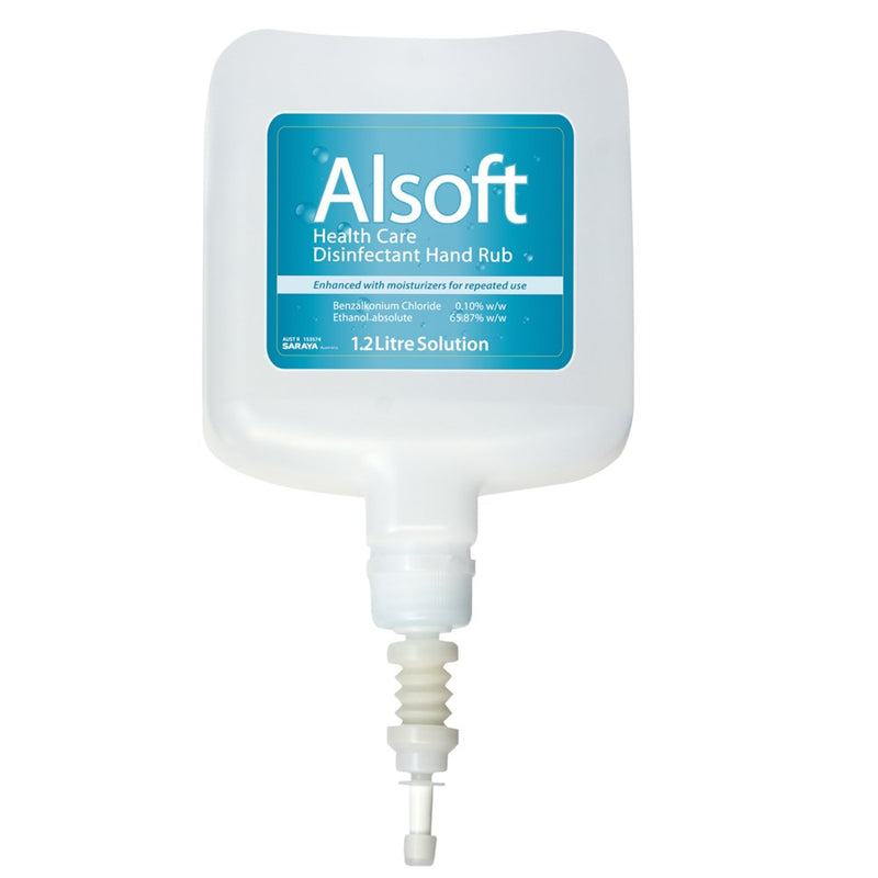 The Saraya Alsoft Health Care Disinfectant Hand Rub 1.2 Litre