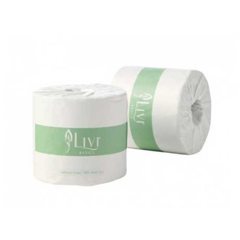 The Toilet Tissue Livi Basics 1 Ply 1000 Sheet (Carton of 48)