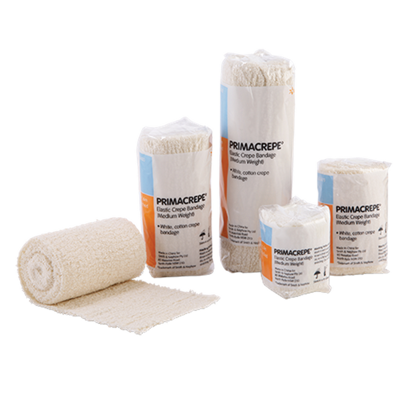 The Primacrepe 10cm x 1.6m Medium Weight Crepe Bandage P12