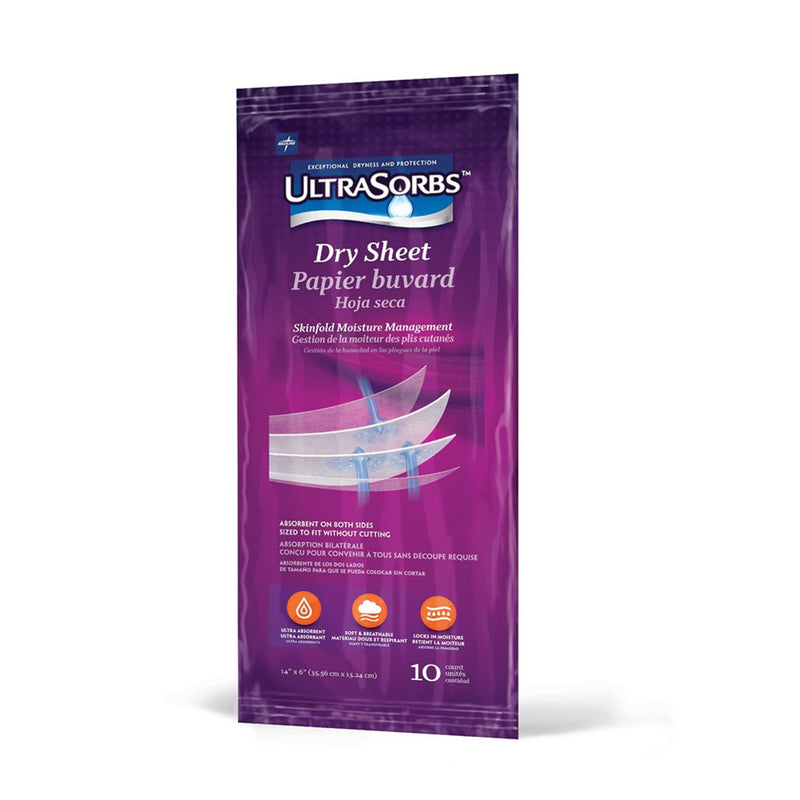 The Ultrasorb Skinfold Dry Sheet 36 x 15cm (25 x 10) C250
