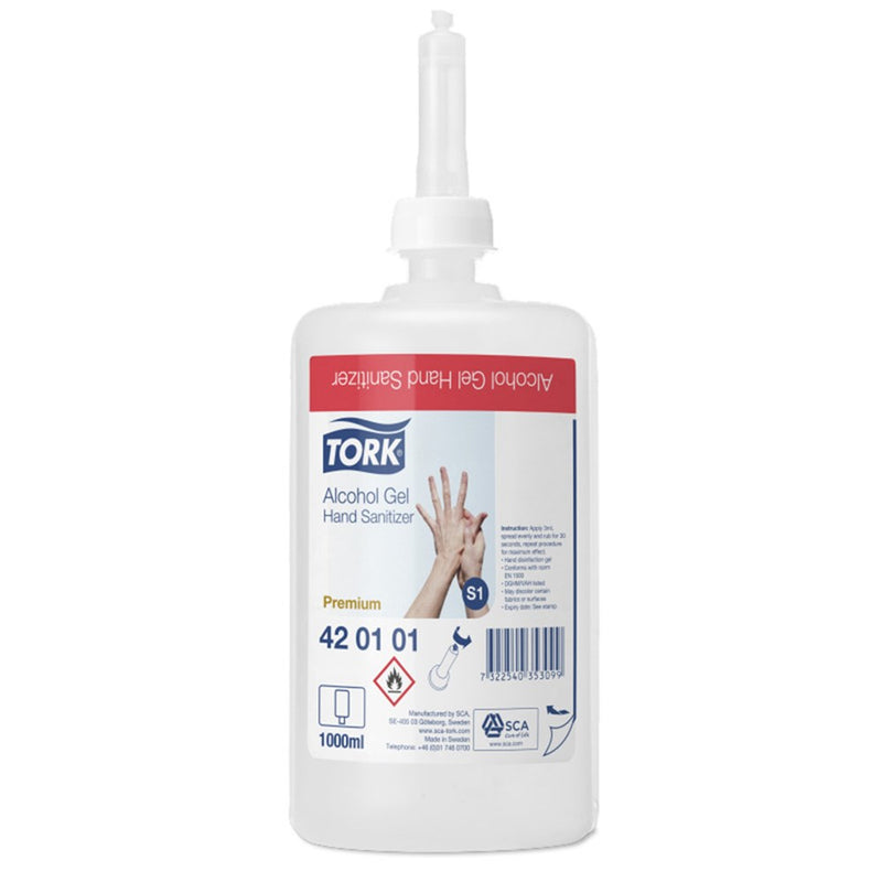 The Tork Alcohol Sanitiser Hand Gel S1 – 1 Litre