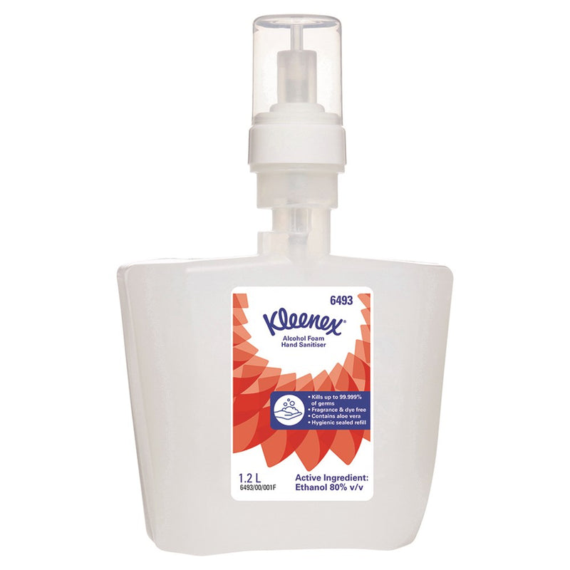 The Kleenex Alcohol Foam Hand Sanitiser 1.2L