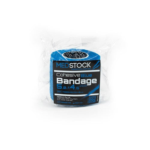 Medstock Cohesive Bandage Blue 5cm x 4.5m