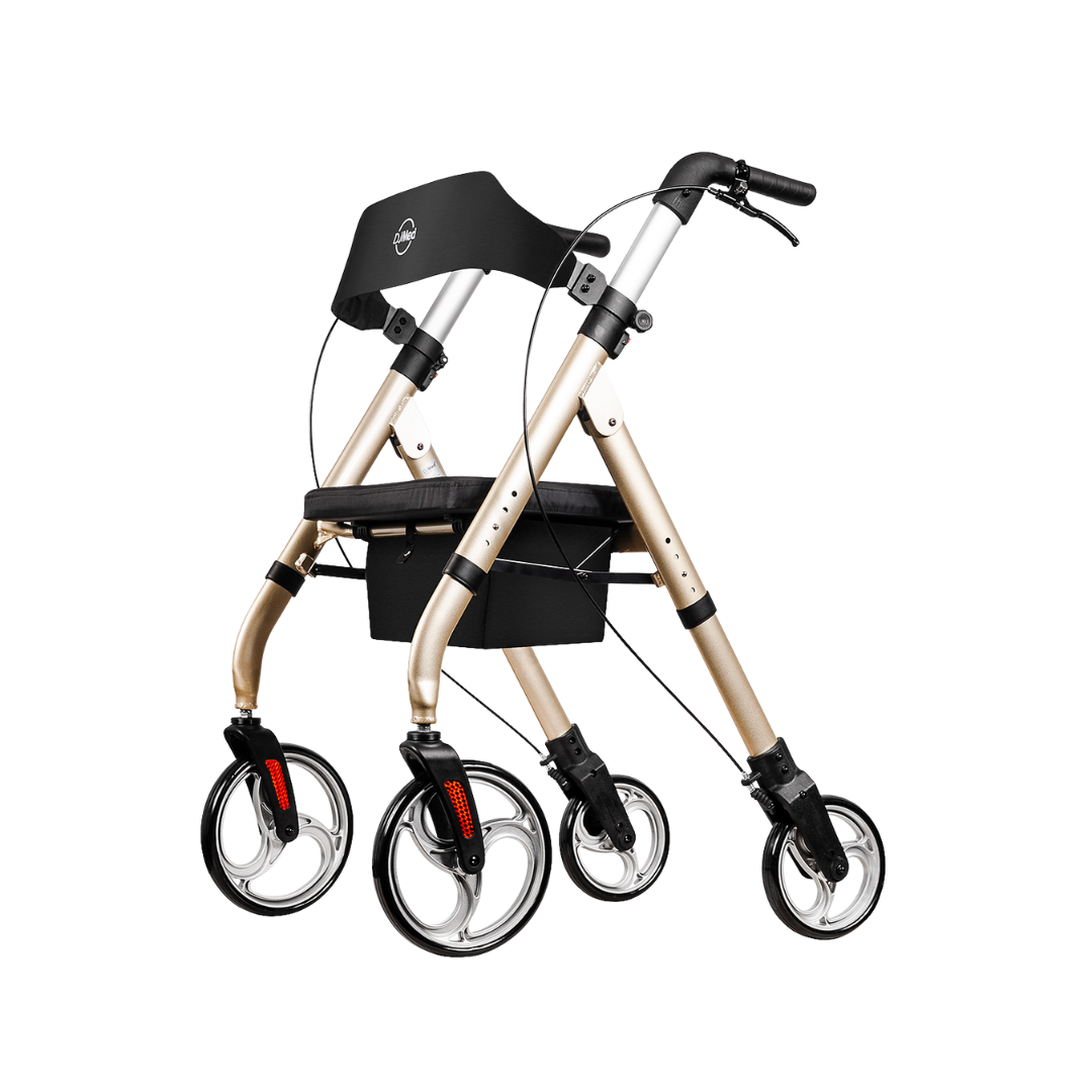 Tall & Strong Rollator, Heavy Duty Bariatric Mobility Walker - DJ MED