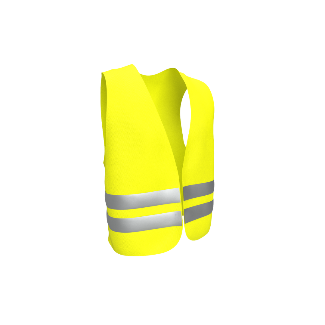 AEROHAZARD Yellow Safety Vest- Personal Protection - PPE - NDIS