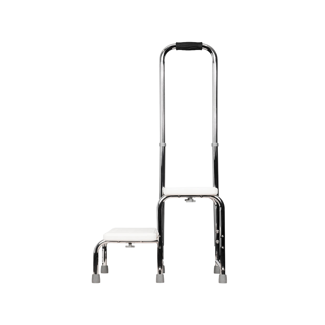 Two Step Stool with Handrail - DJ MED