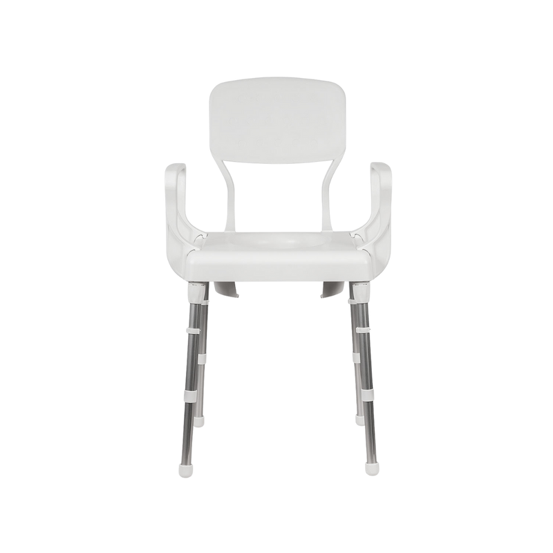 Rebotec Lyon – Height Adjustable Mobile Commode Chair