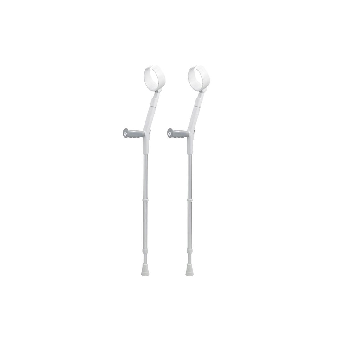 Rebotec Safe-In-Soft, Forearm Crutches with Safety Cuff & Hinge