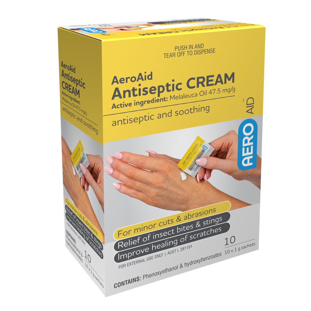 AEROAID Antiseptic Cream Sachet 1g Box/10