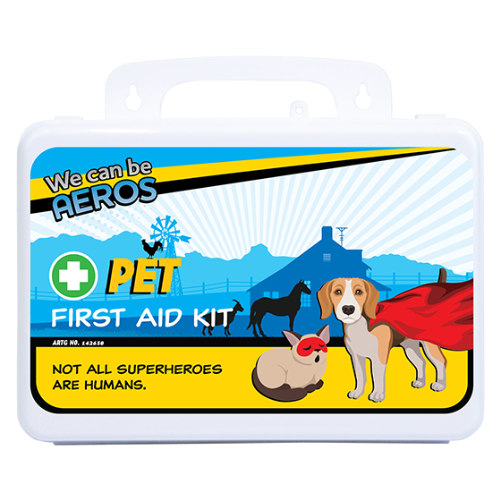 The CUSTOM Pet Plastic Waterproof First Aid Kit