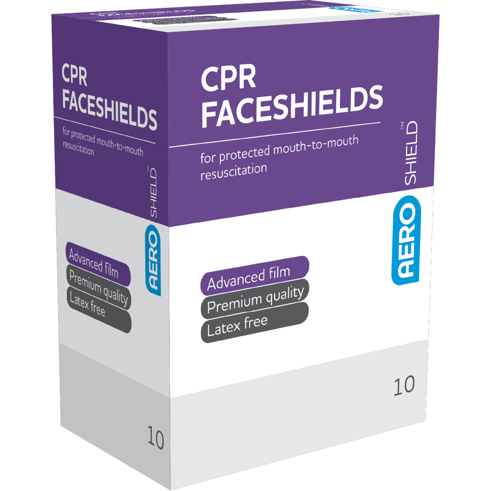 AEROSHIELD Disposable Face Shield in Sachet  Box/10