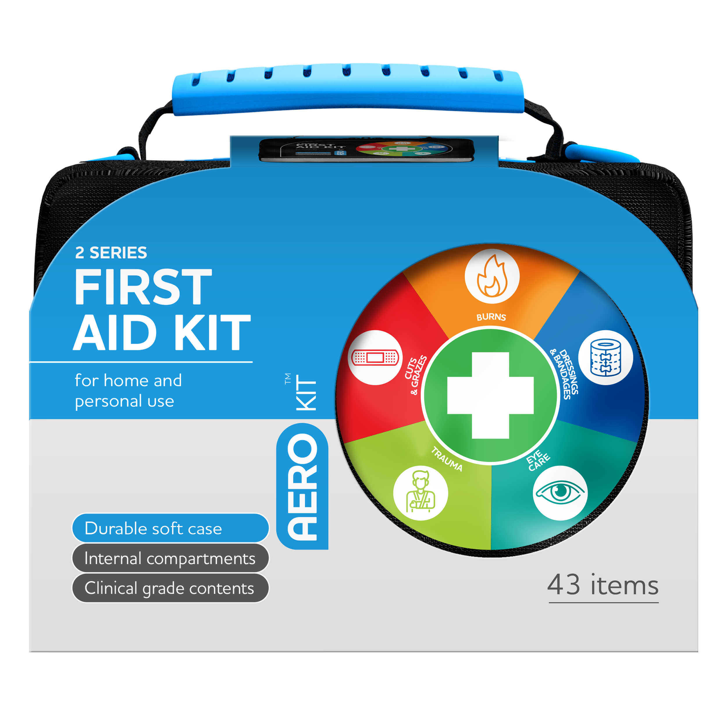 AEROKIT 2 Series First Aid Kit Softpack Black