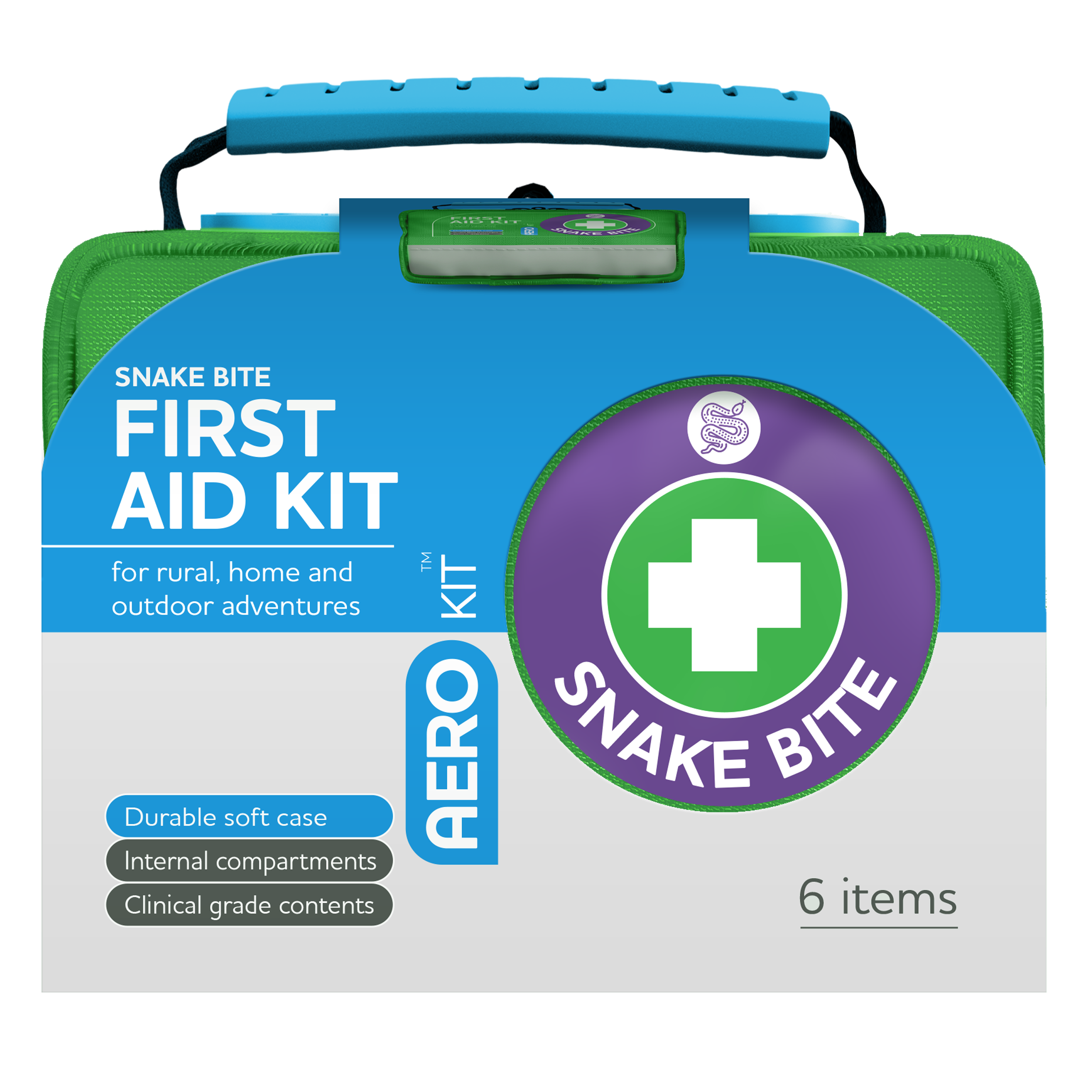 AEROKIT Snake Bite First Aid Kit Softpack Green