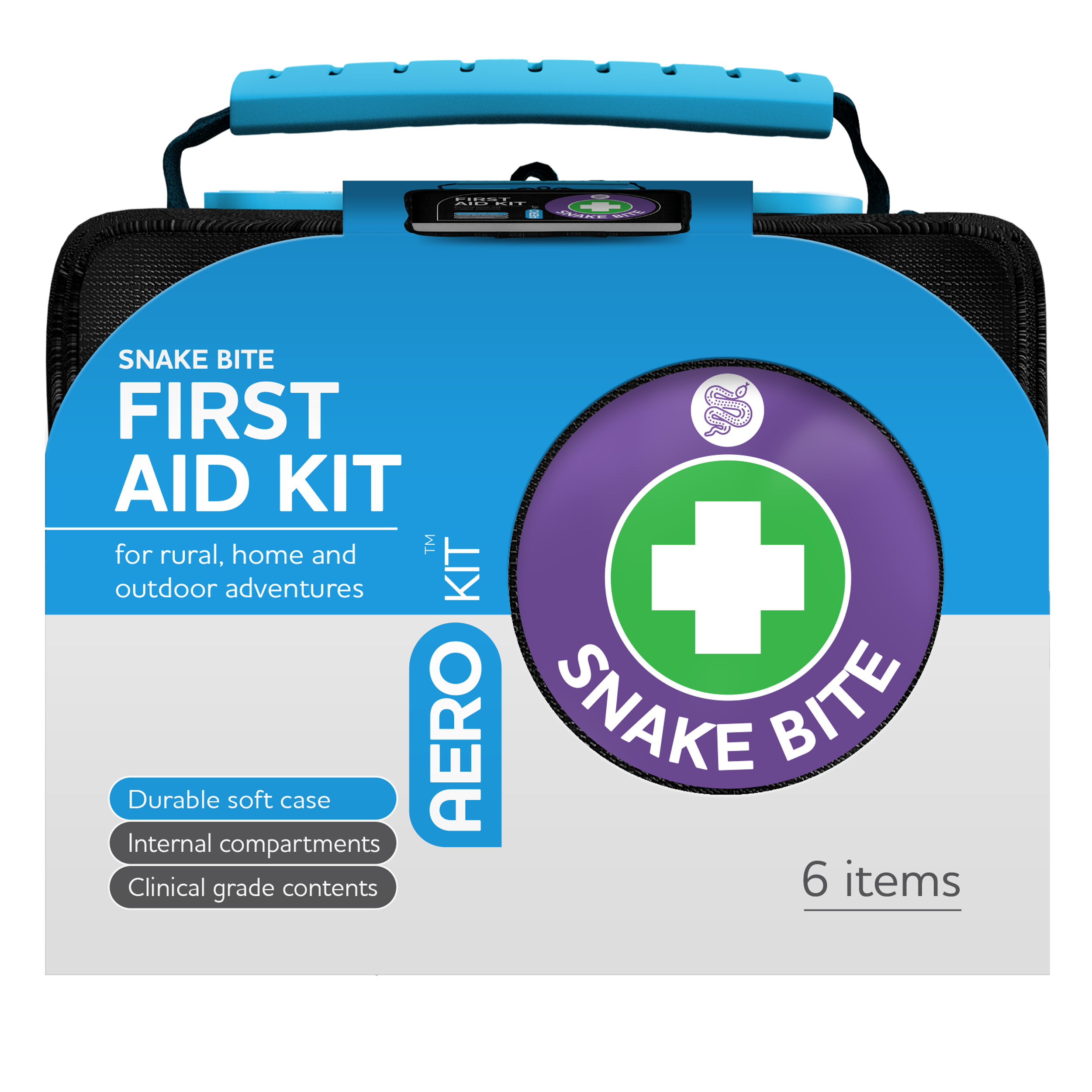 AEROKIT Snake Bite First Aid Kit Softpack Black