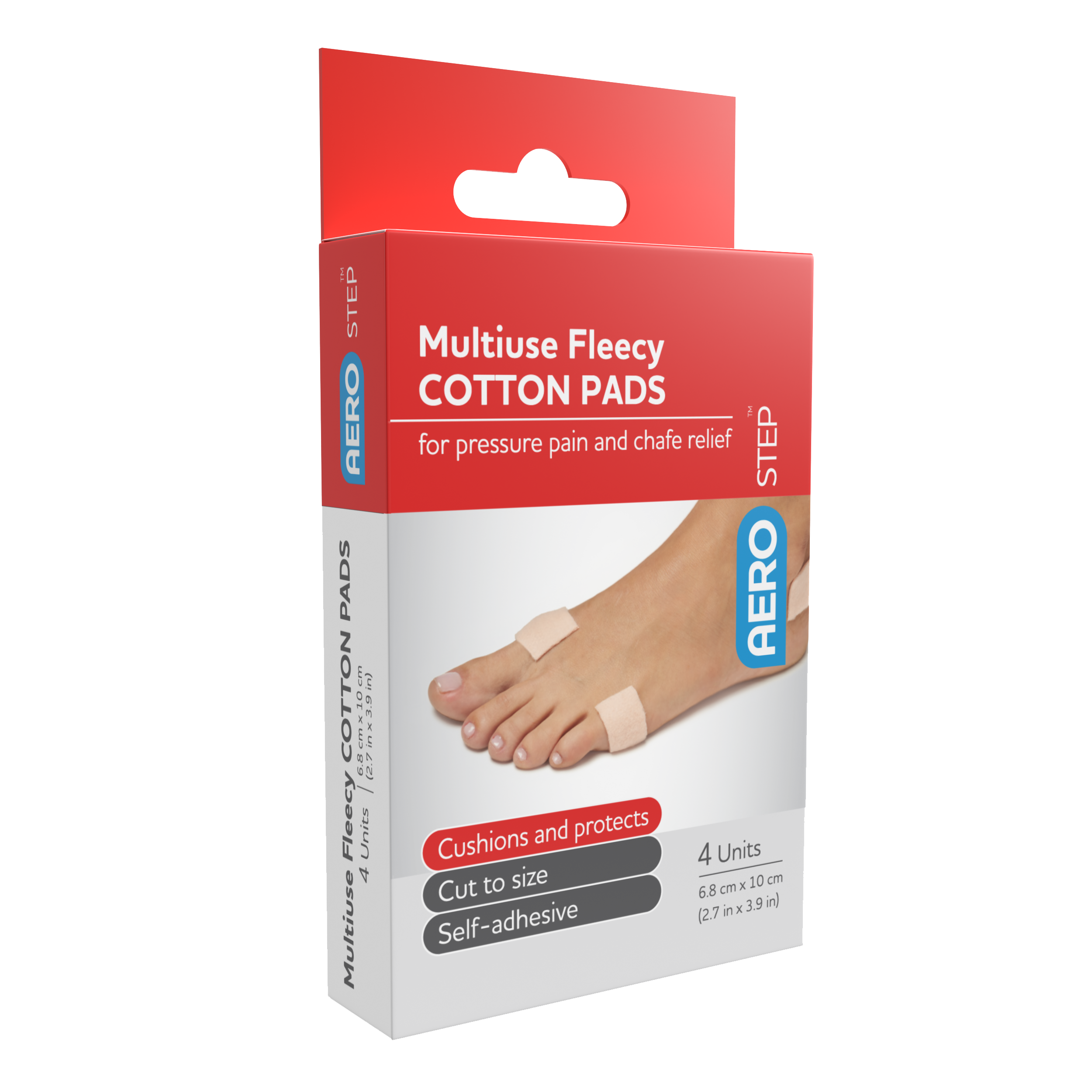 AeroStep&trade; Multiuse Fleecy Cotton Pad 4pk