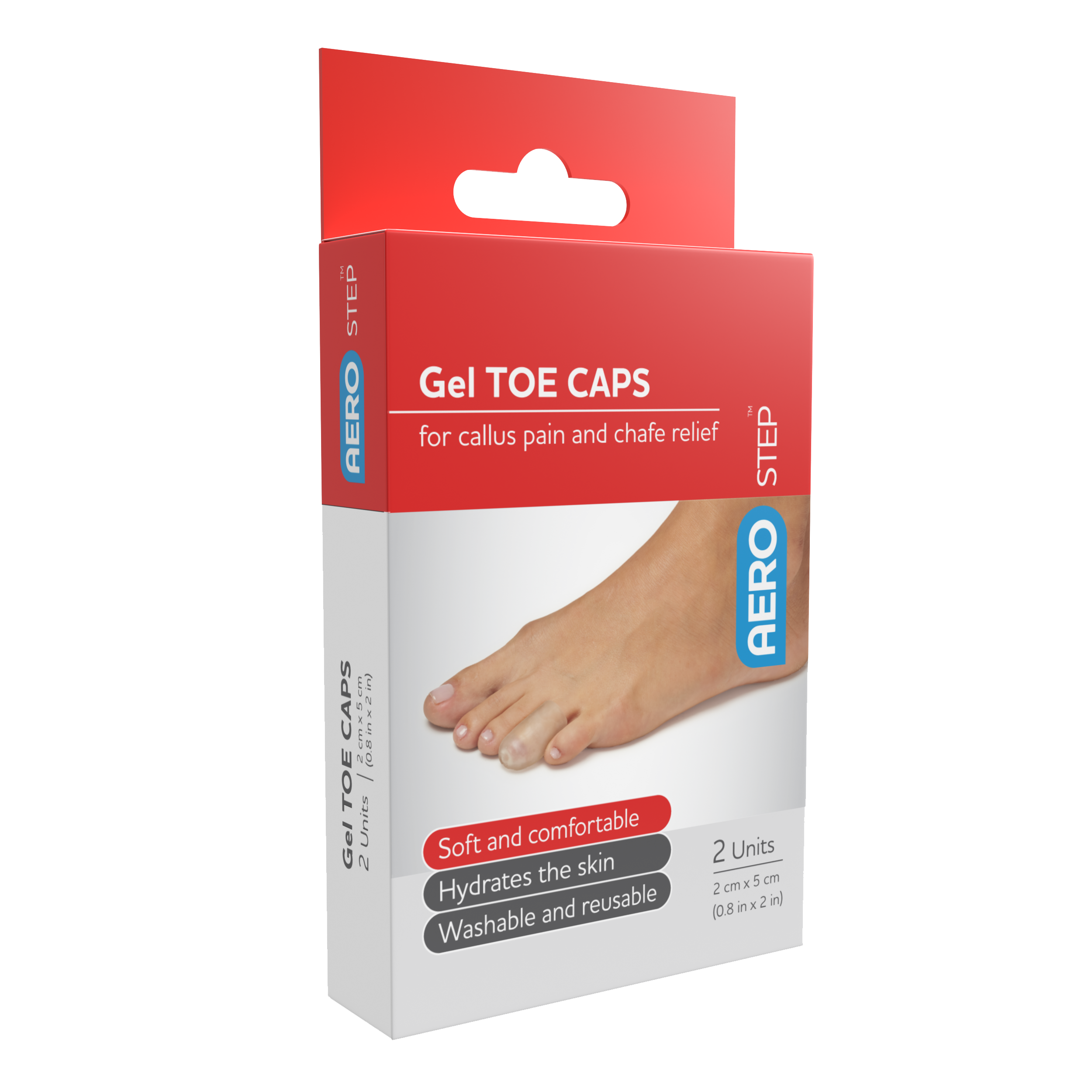 AeroStep&trade; Gel Toe Cap 2pk