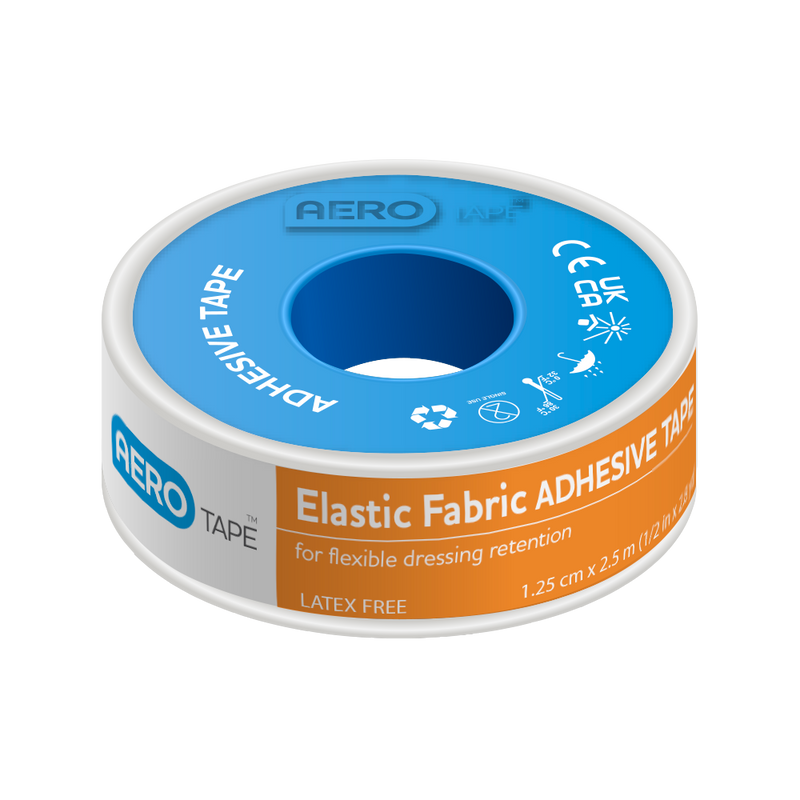 The AEROTAPE Elastic Fabric Adhesive Tape 1.25cm x 2M
