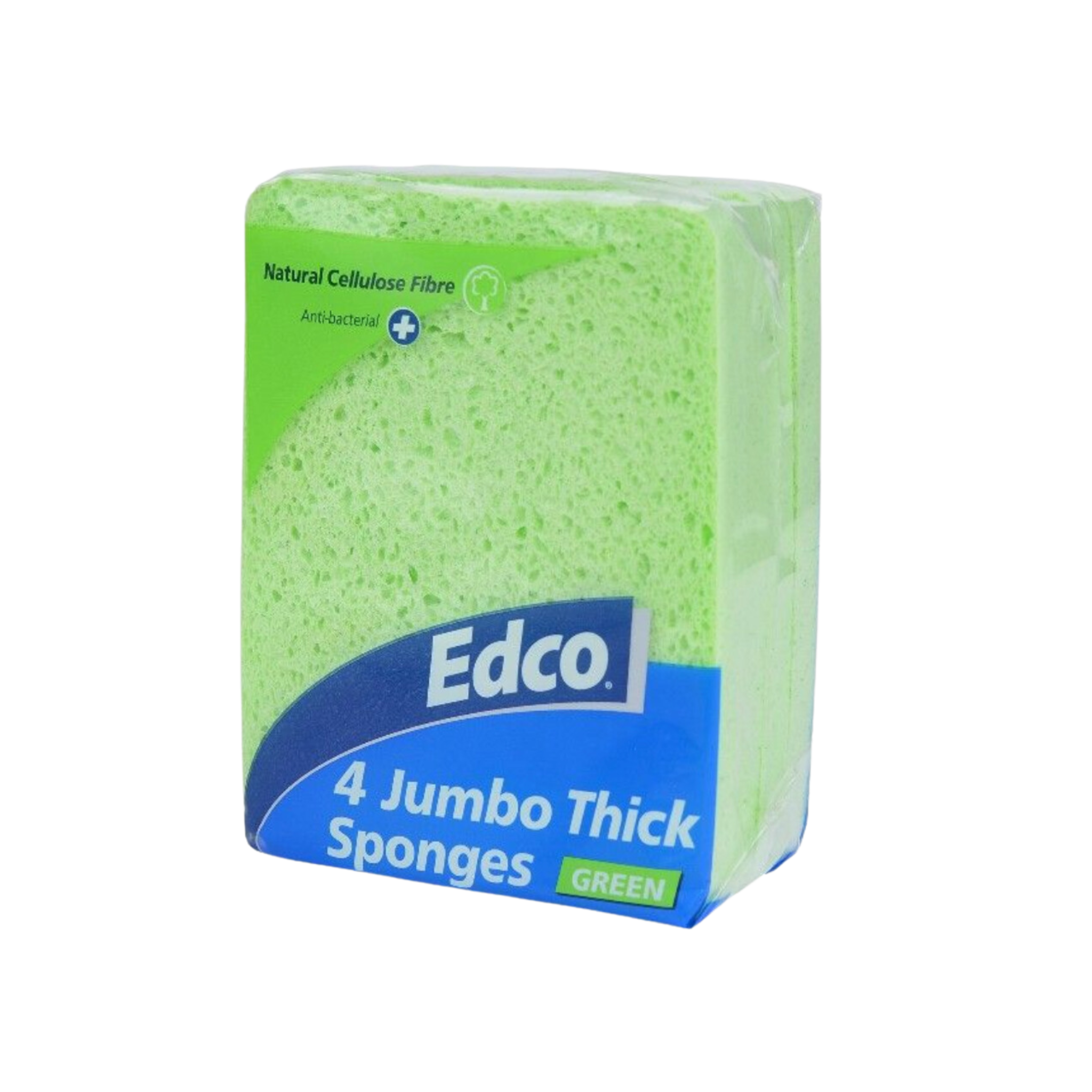 Edco Jumbo Sponge 4 Pack - Green