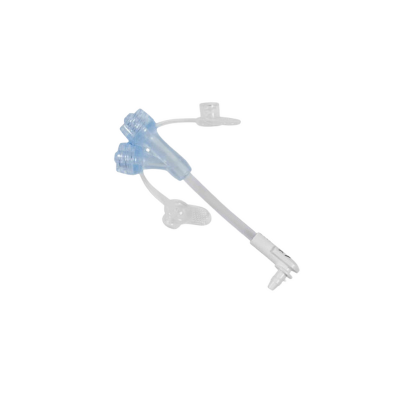 The MIC-KEY* Medication Set with SECURE-LOK* Right-Angle Connector and 2 x "Y" Ports
