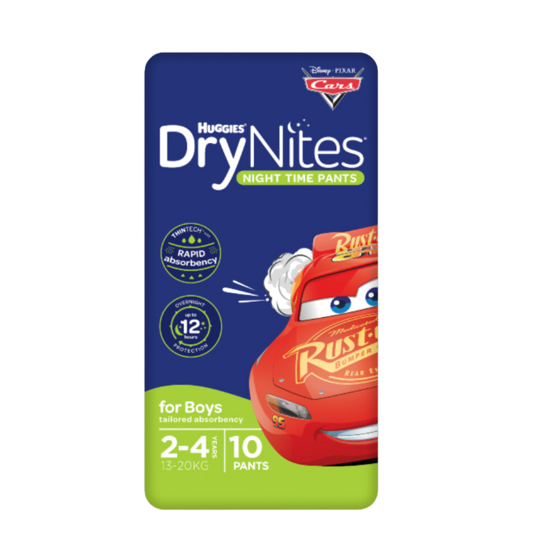 The Huggies DryNites Boy 2–4yo Box of 3x10's