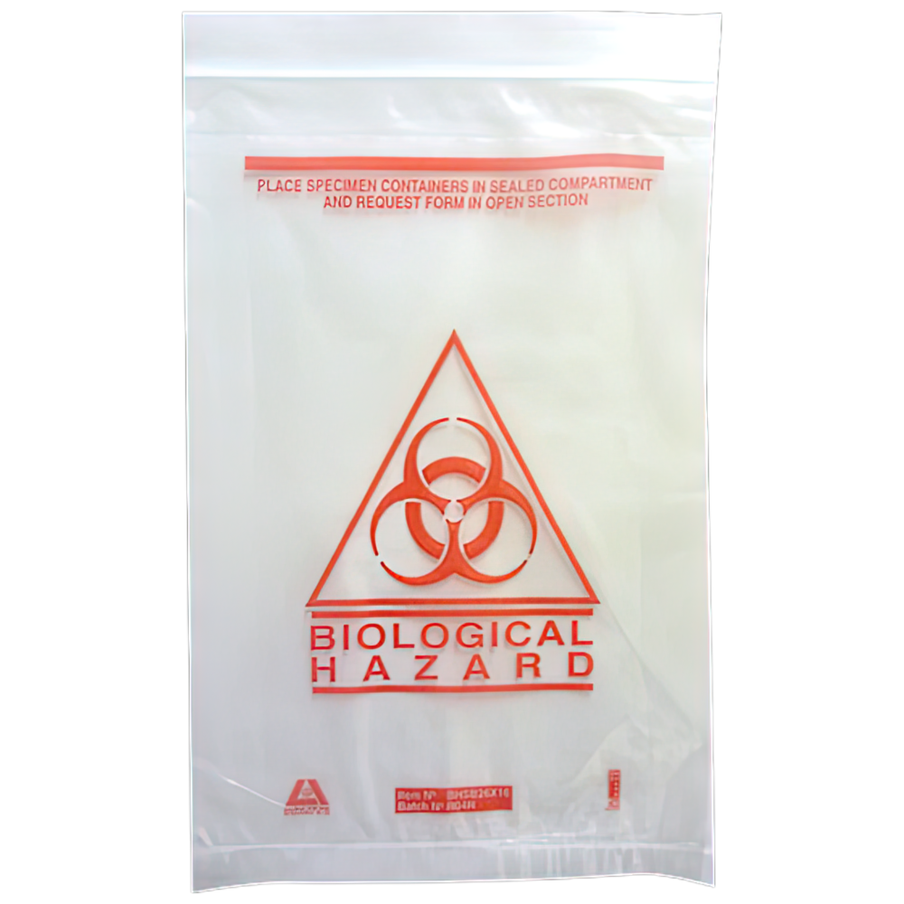 AEROHAZARD Biohazard Clinical Waste Bag 255 x 160mm (Box of 50)