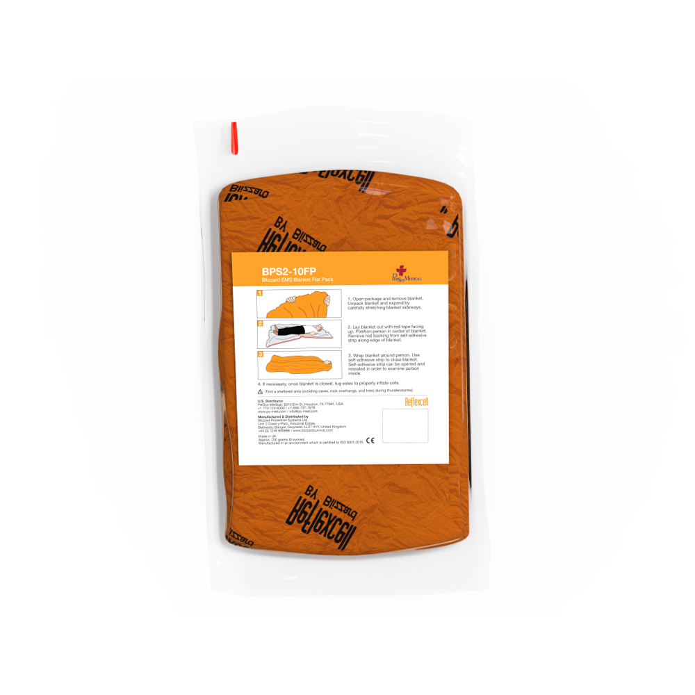 BLIZZARD Orange EMS Trauma Blanket 230 x 196cm