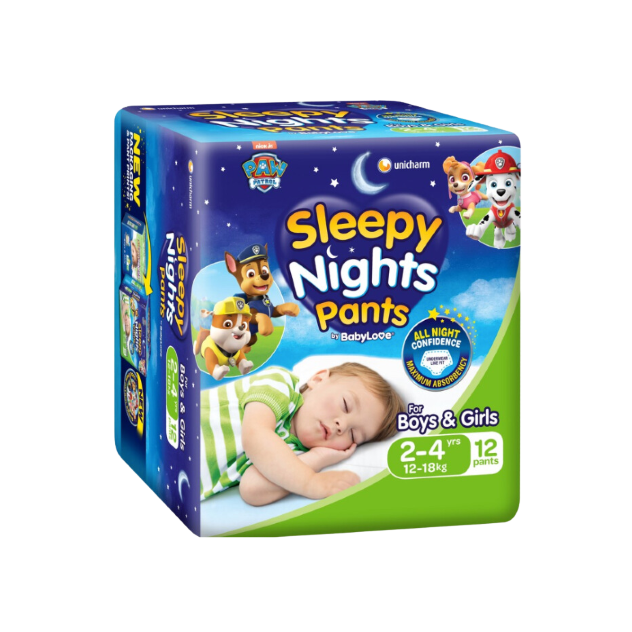 Babylove Sleepy Nights 2-4yo 3x12's