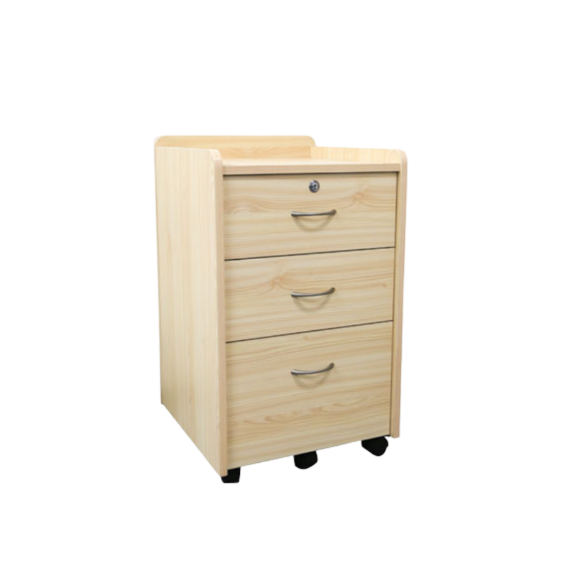 Bedside Locker – Three Drawer Beechwood