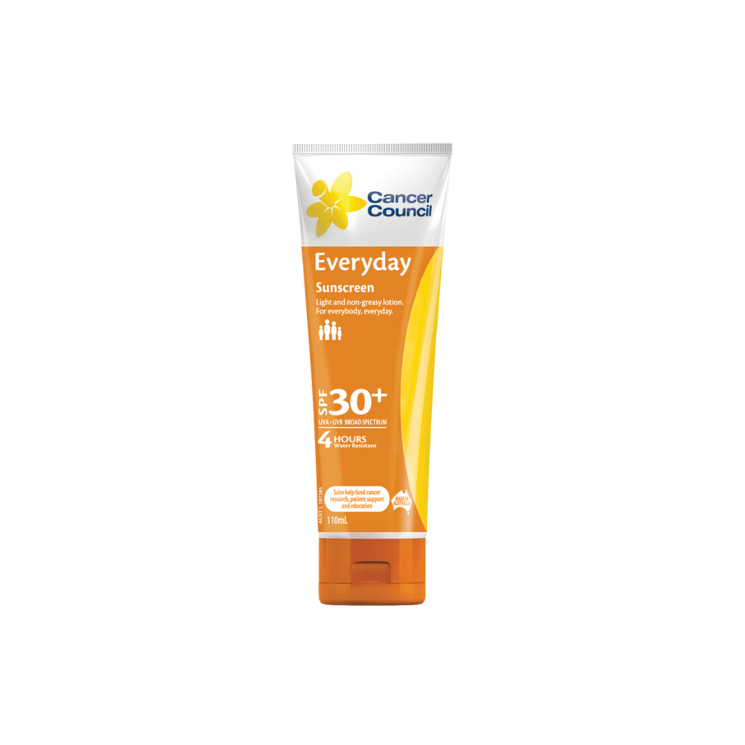 CANCER COUNCIL SPF30+ Everyday Sunscreen Tube 110mL- Personal Protection - PPE - NDIS