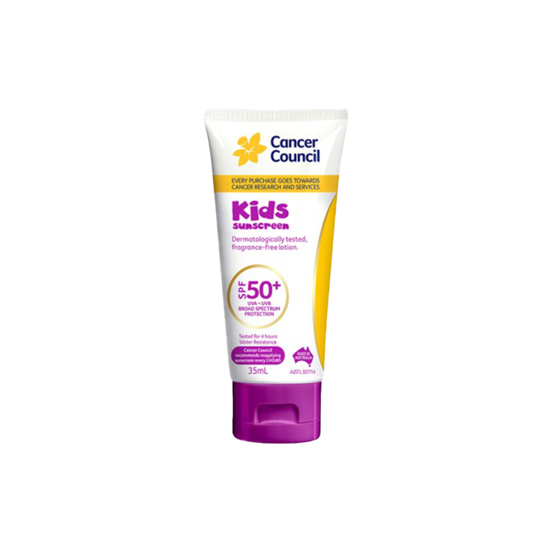 CANCER COUNCIL SPF50+ Kids Sunscreen Tube 35mL- Personal Protection - PPE - NDIS