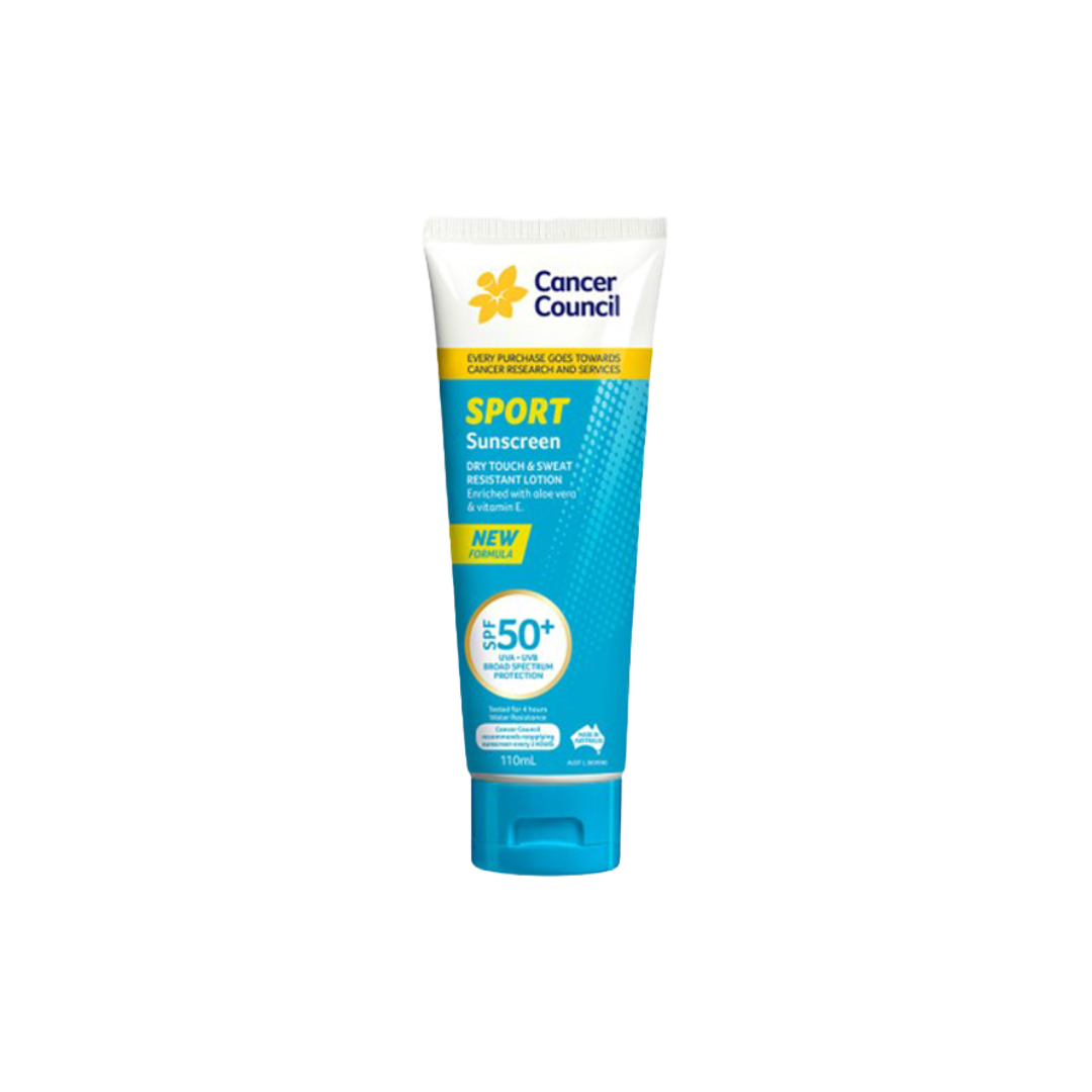 CANCER COUNCIL SPF50+ Sport Sunscreen Tube 110mL (Box of 30)- Personal Protection - PPE - NDIS