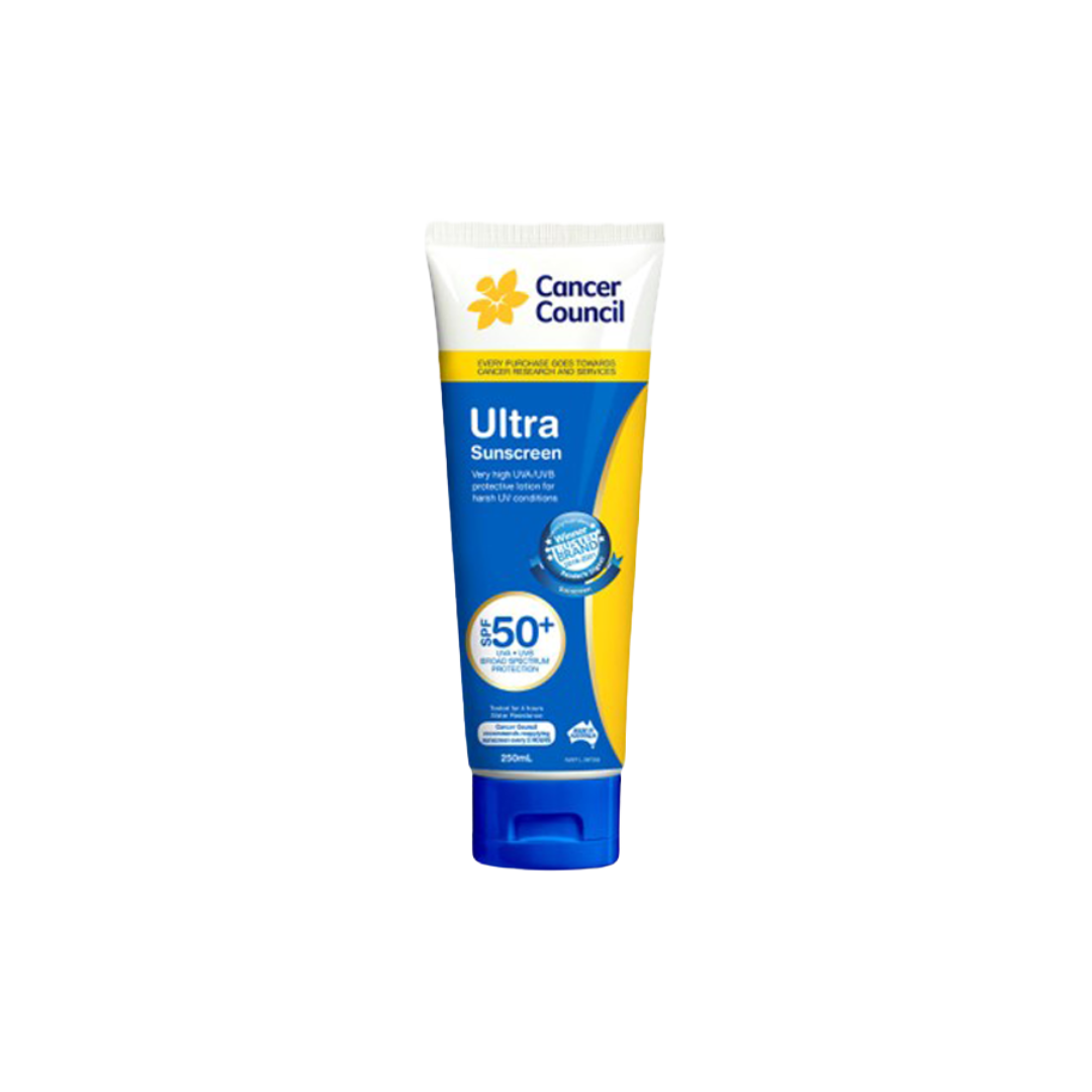 CANCER COUNCIL SPF50+ Ultra Sunscreen Tube 250mL (Box of 24)- Personal Protection - PPE - NDIS