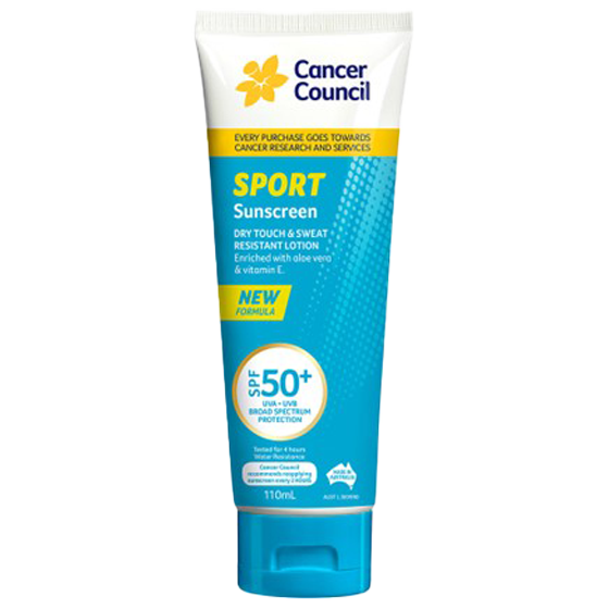 CANCER COUNCIL SPF50+ Sport Sunscreen Tube 110mL