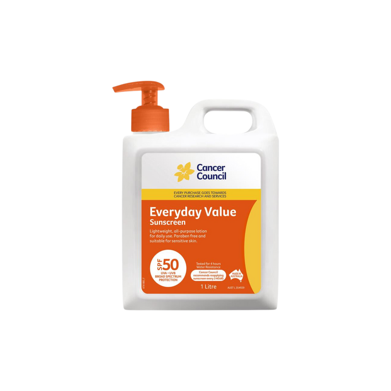 The Cancer Council Everyday Sunscreen 1L SPF50+