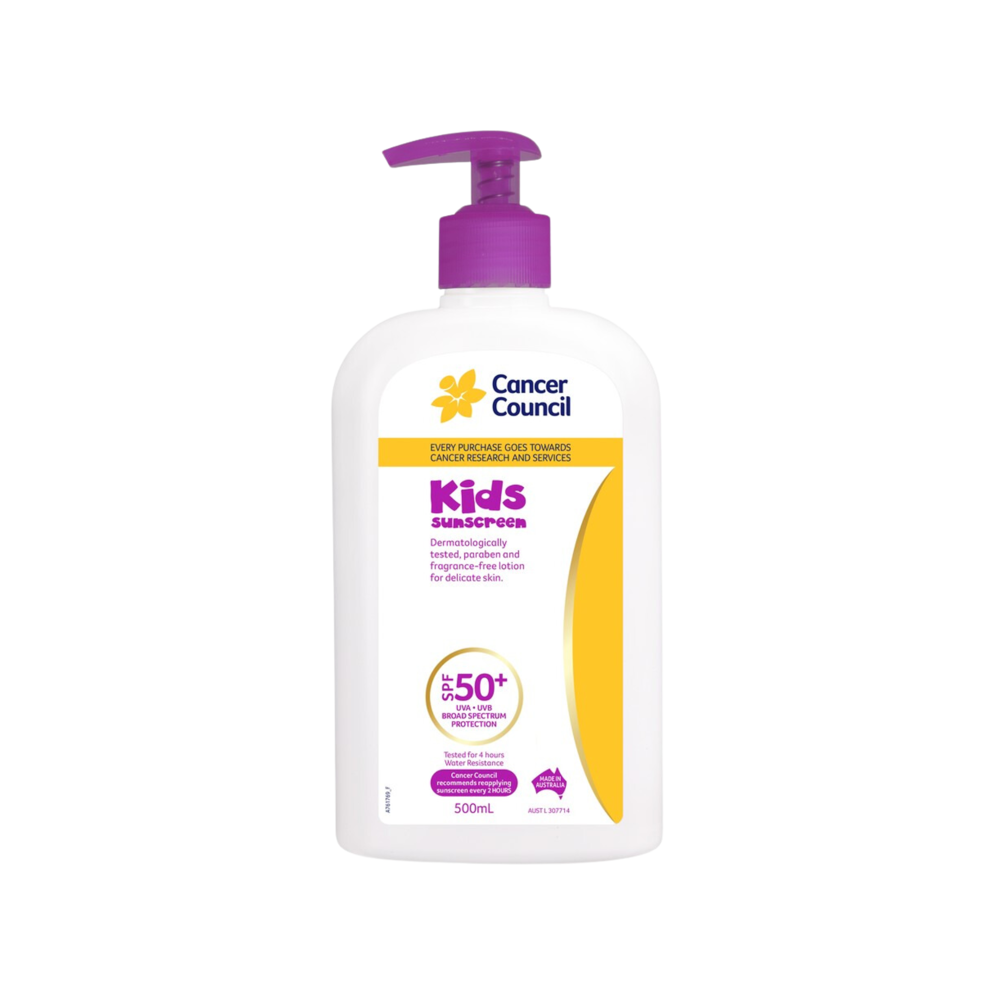 Cancer Council Kids Sunscreen 500ml SPF50+