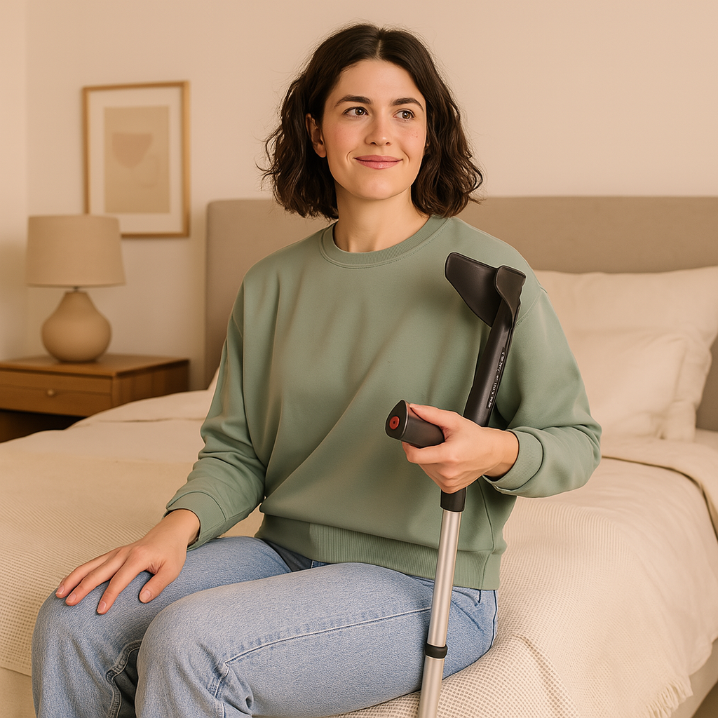 Rebotec BIG 250 – Heavy Duty Forearm Crutches (Pair)