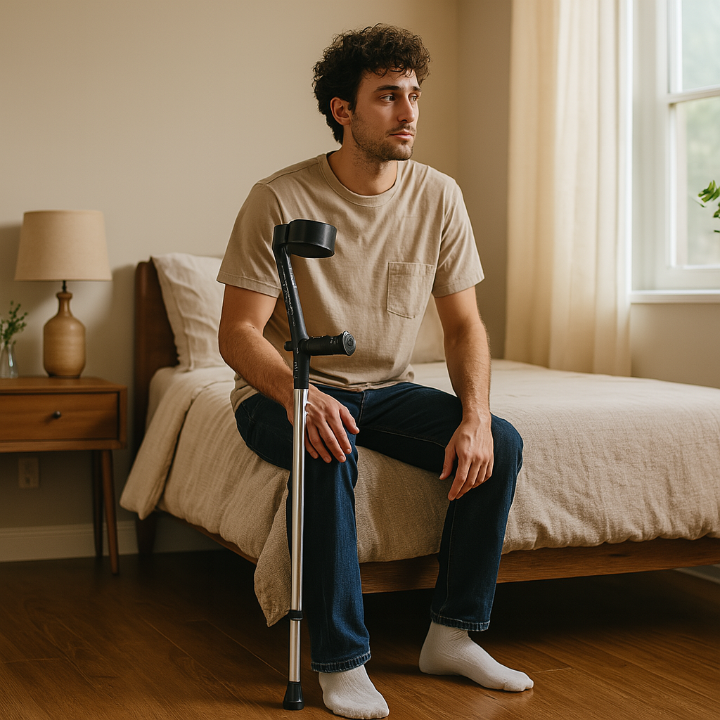 Rebotec Safe-In-Excess Length (pair) – Tall Forearm Crutches