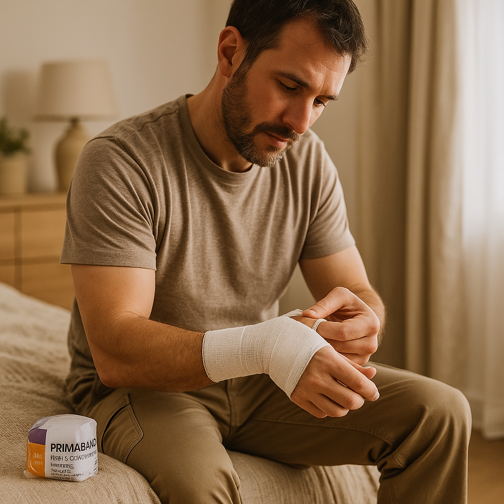 Primaband 2.5cm x 1.75m Elastic Conforming Bandage P12
