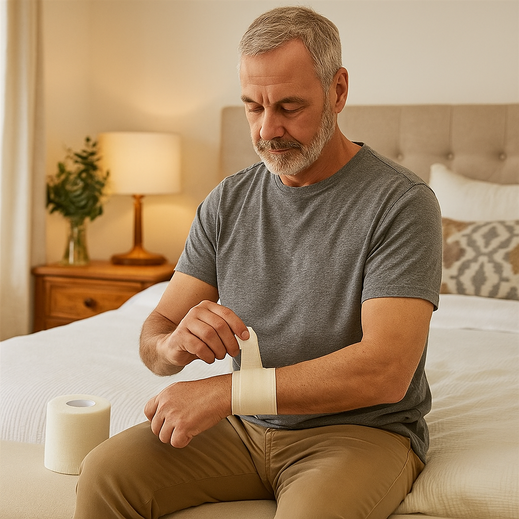 Handy Gauze Cohesive Retention Bandage 8cm x 10m Unstretched