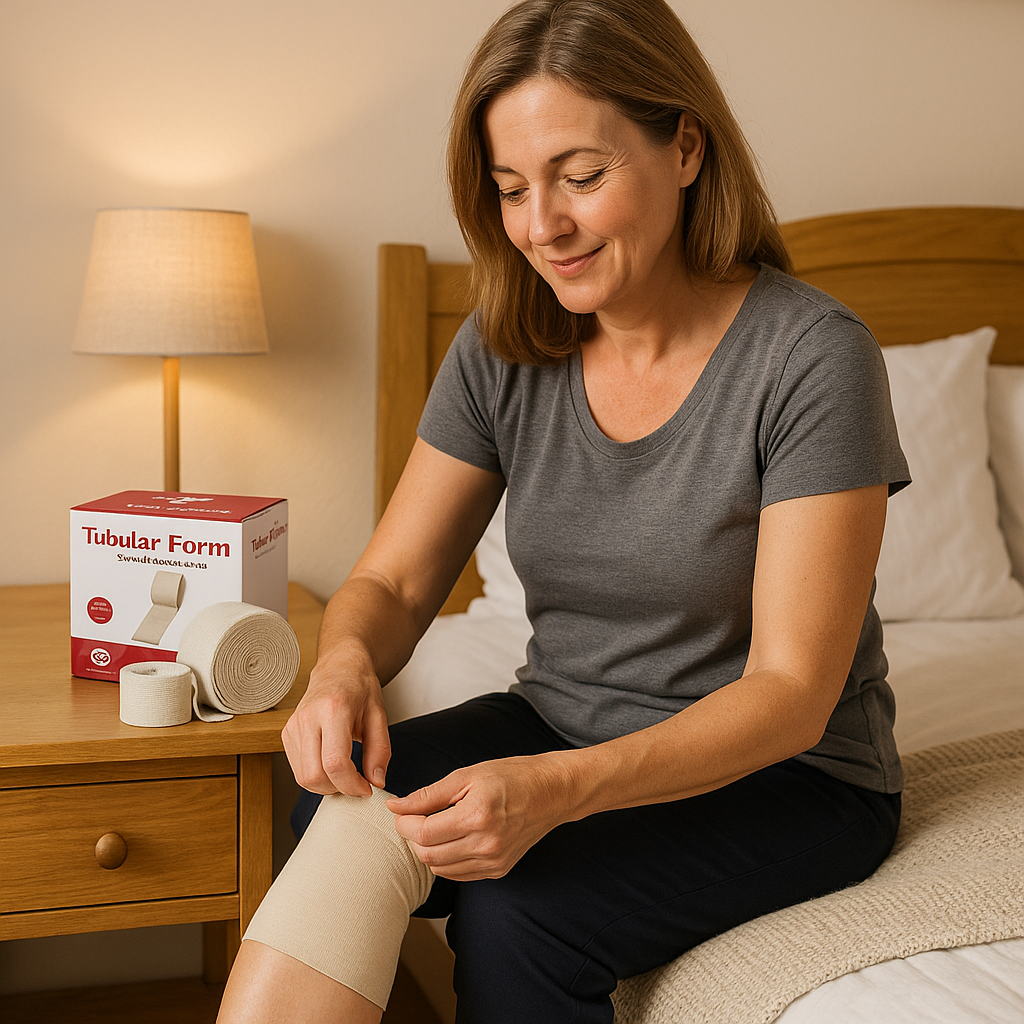 Tubular Form Elastic Support Bandages Size H 10m Natural L/F