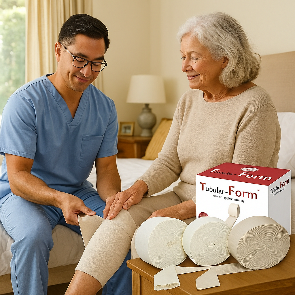 Tubular Form Elastic Support Bandages Size E 10m Natural L/F