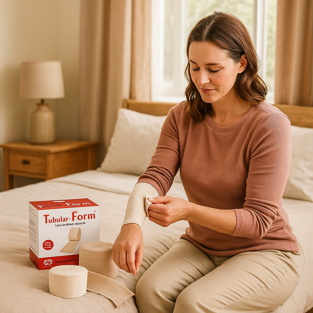 Tubular Form Elastic Support Bandages Size A 10m Natural L/F