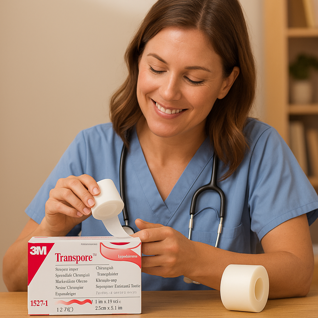 Transpore Surgical Tape 25mm x 9.1m B12 1527-1