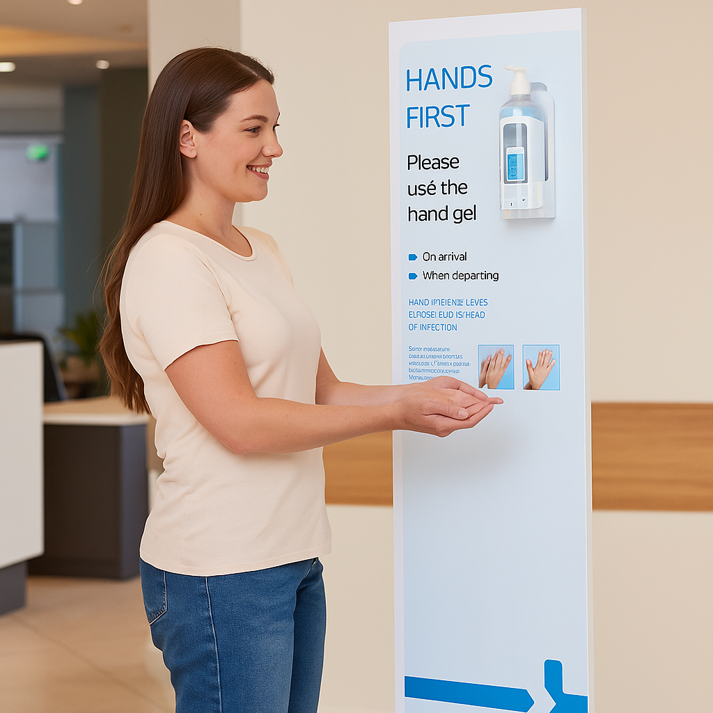 Microshield Display Stand 2 x 500ml  NO Brackets