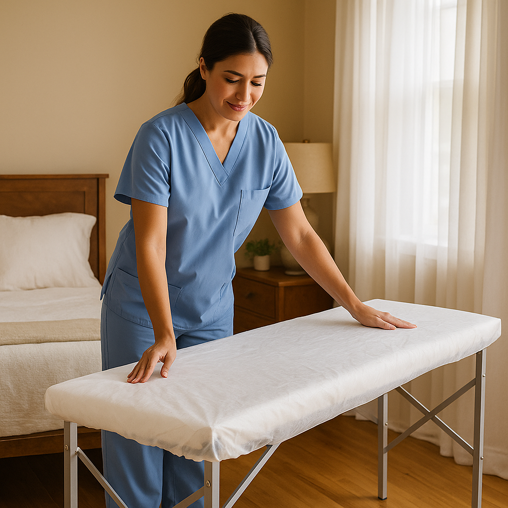 Stretcher Sheet Disposable Fitted White 75cm x 200cm C100